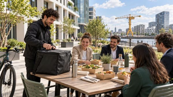 Les meilleurs services de livraison de repas d'entreprise à Nantes