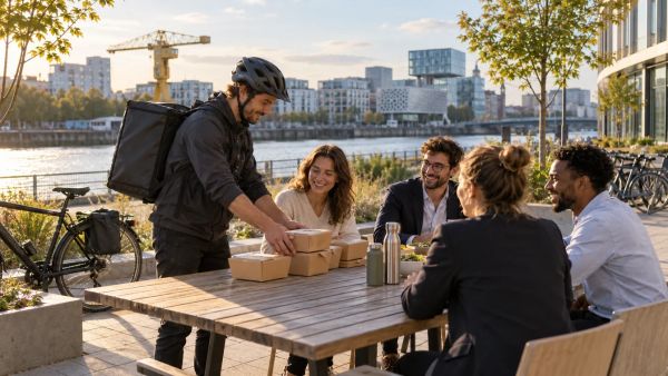 Les meilleurs services de livraison de repas d'entreprise à Nantes
